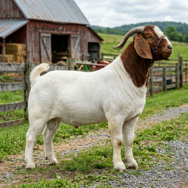 100% Crossed Boer Goat bred for fast meat growth in Nepal