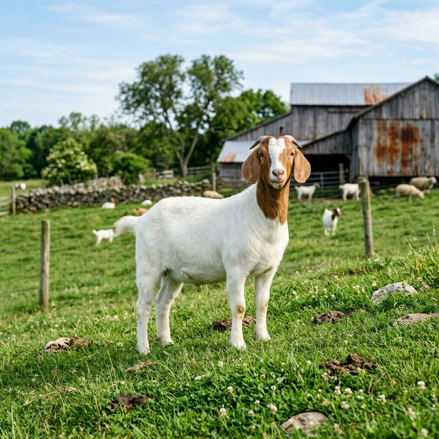 75% Crossed Boer Goat bred for fast meat growth in Nepal